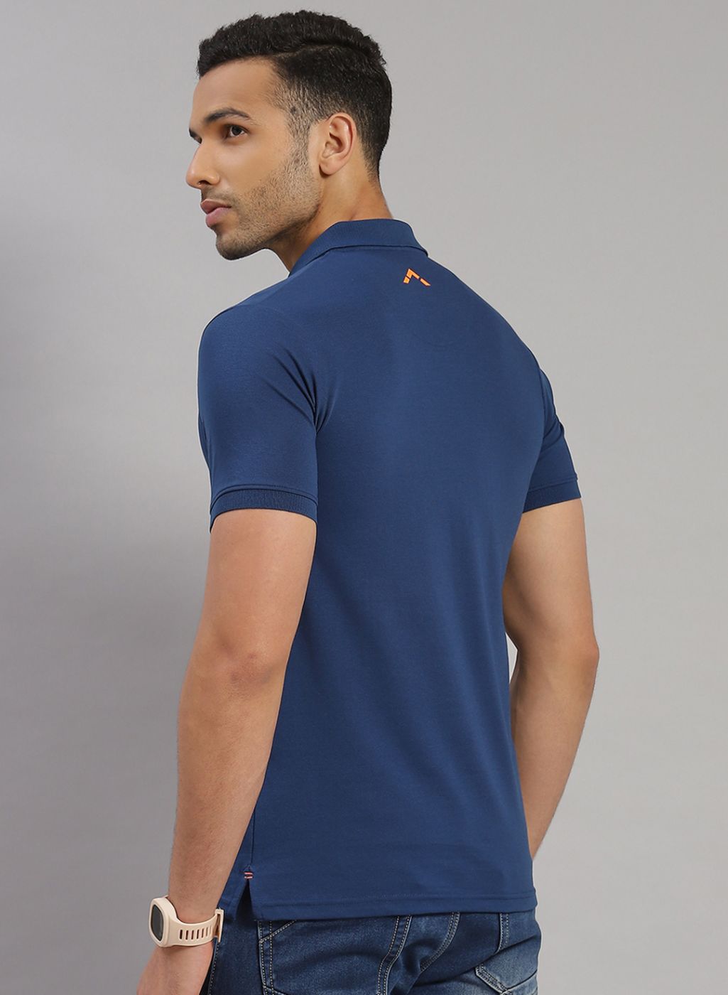 Rock.it Men Blue Solid T-Shirt