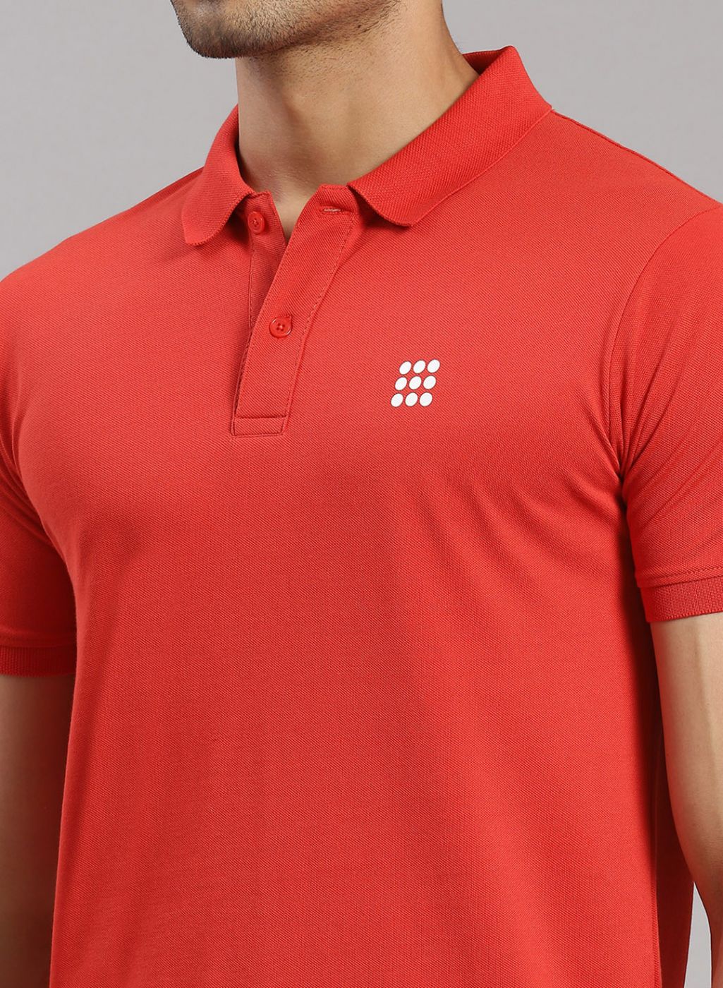 Rock.it Men Orange Solid T-Shirt