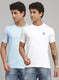 Rock.it Men Blue Solid T-Shirt 2 Pc