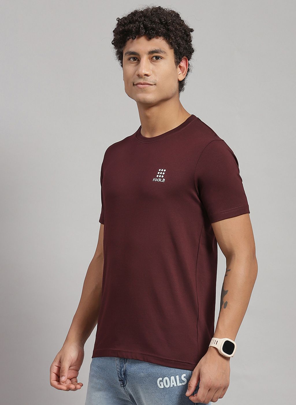 Rock.it Men Green Solid T-Shirt 2 Pc