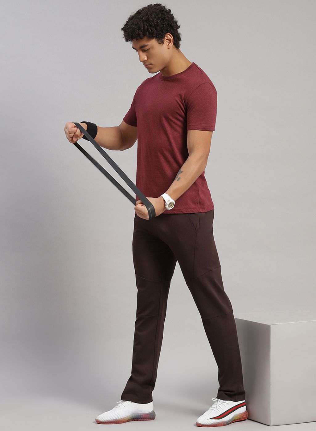 Rock.it Men Maroon Regular Fit Lower