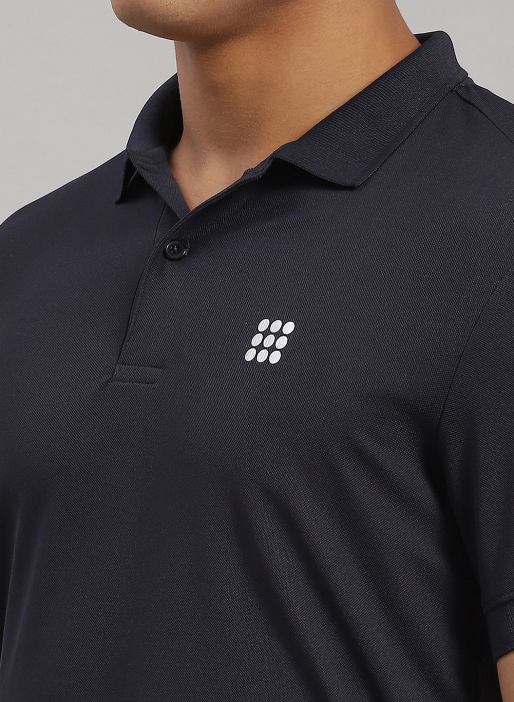 Rock.it Men Navy Blue Solid T-Shirt