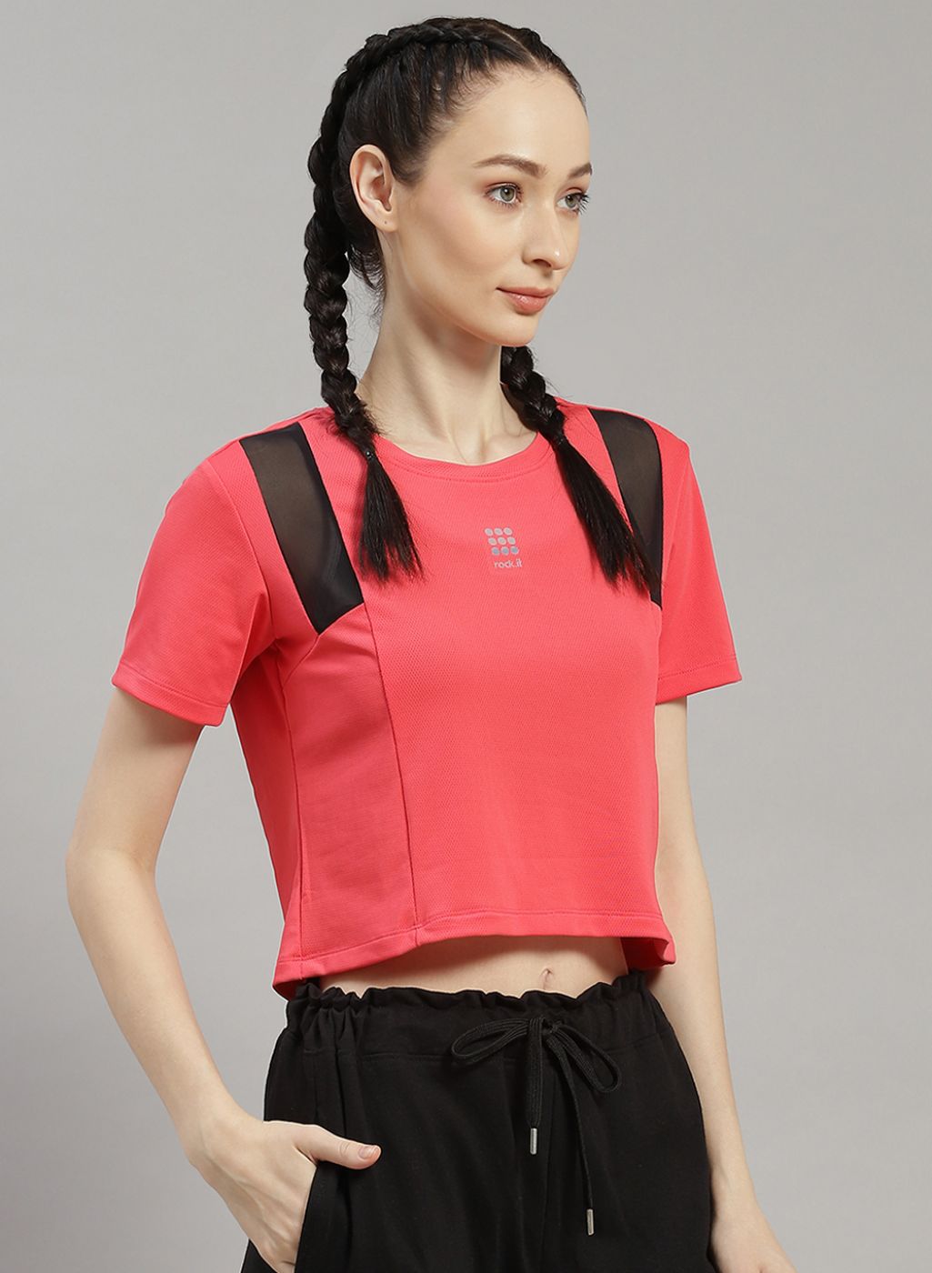 Rock.it Women Pink Solid Top