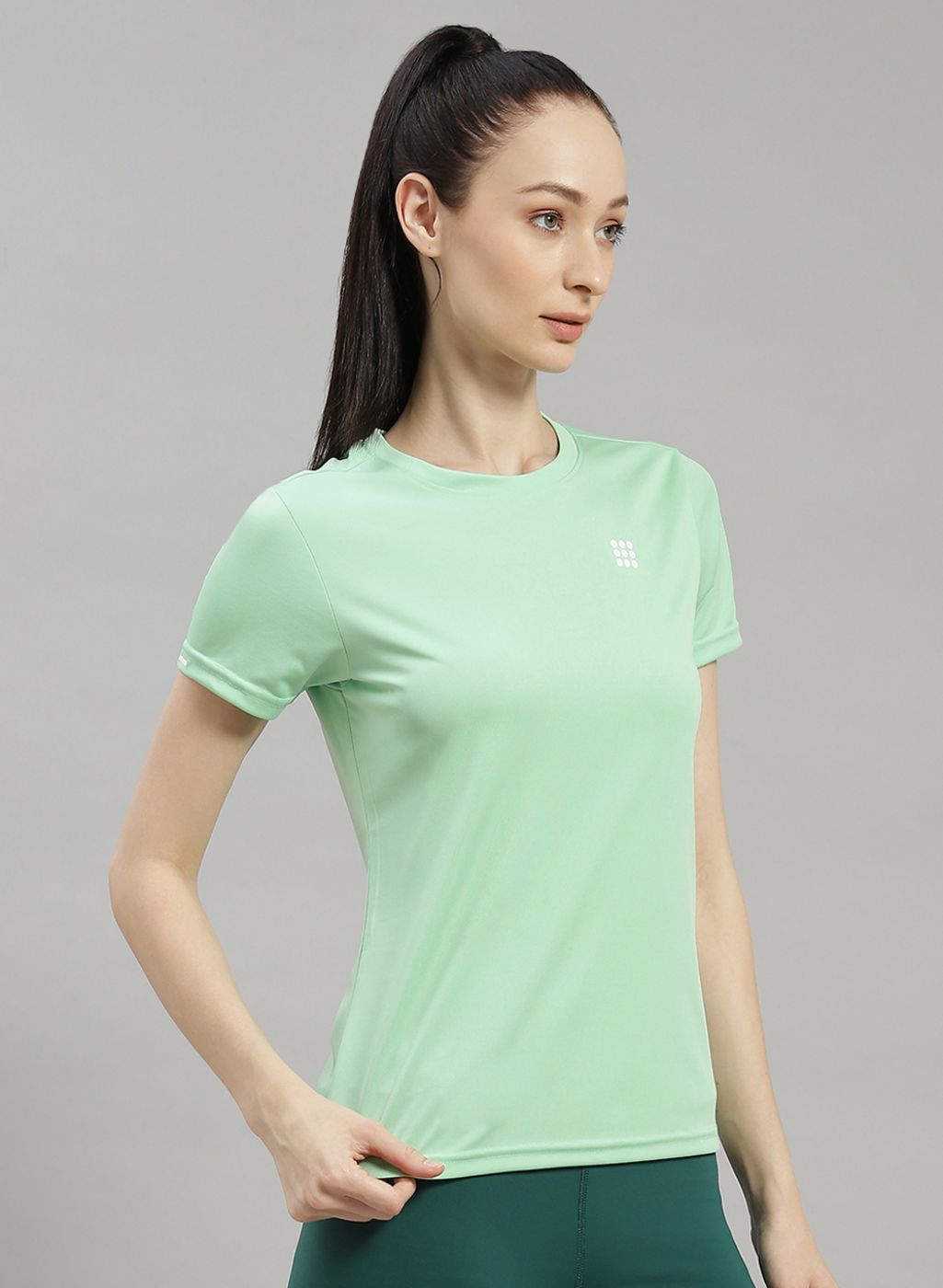 Rock.it Women Green Solid Top