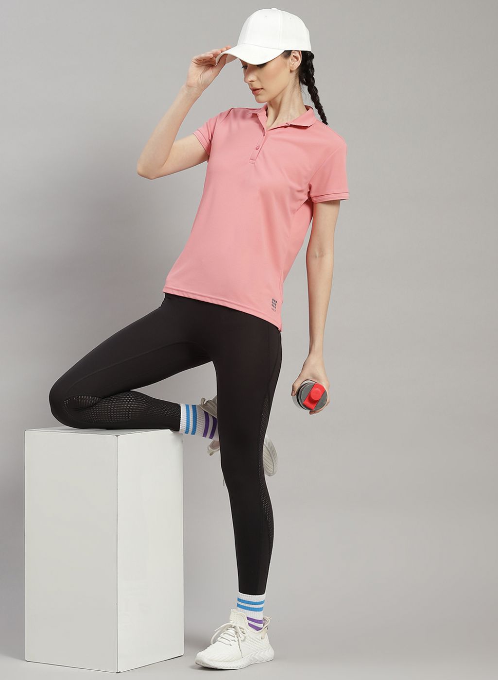 Rock.it Women Pink Solid T-Shirt