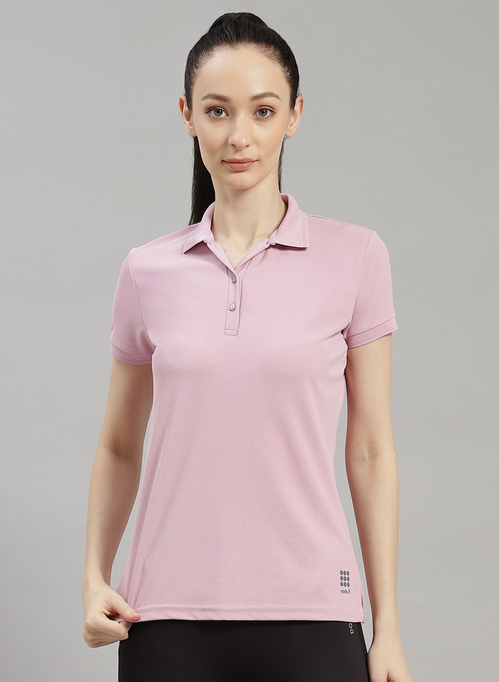 Women Purple Solid T-Shirt