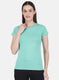 Rock.it Women Turquoise Blue Solid Top