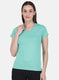 Rock.it Women Turquoise Blue Solid Top