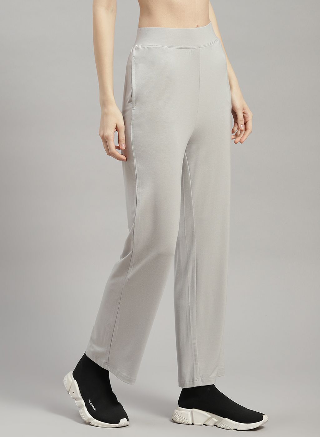 Rock.it Women Grey Solid Trackpant