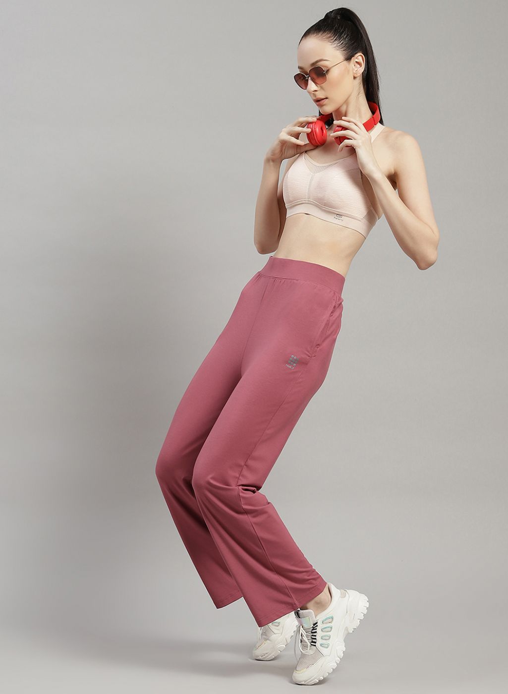 Rock.it Women Red Solid Trackpant