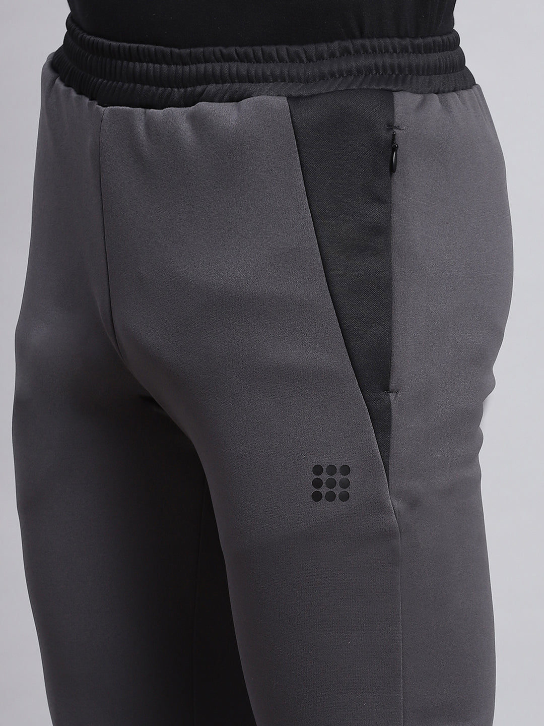 Rock.it Men Grey Solid Regular Fit Winter Lowers