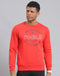 Rock.it Men Red Solid Round Neck Full Sleeve Sweatshirt