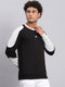 Rock.it Men Black Solid Round Neck Full Sleeve Sweatshirt