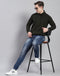 Rock.it Men Olive Solid Hooded Full Sleeve Sweatshirt