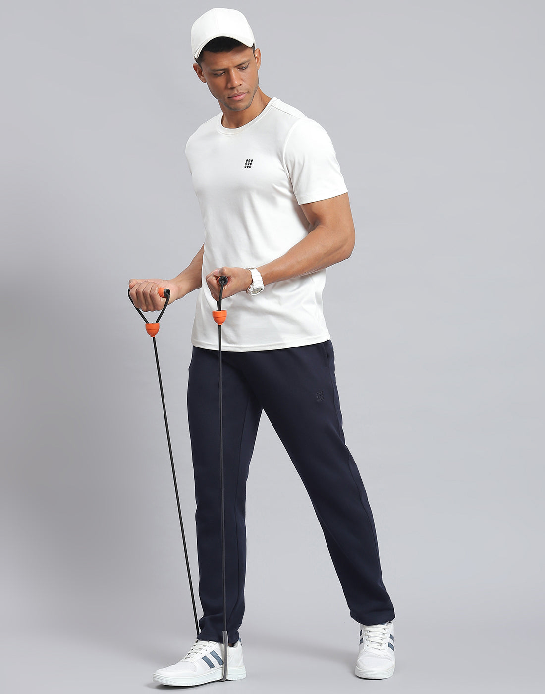 Rock.it Men Navy Blue Solid Regular Fit Winter Lower