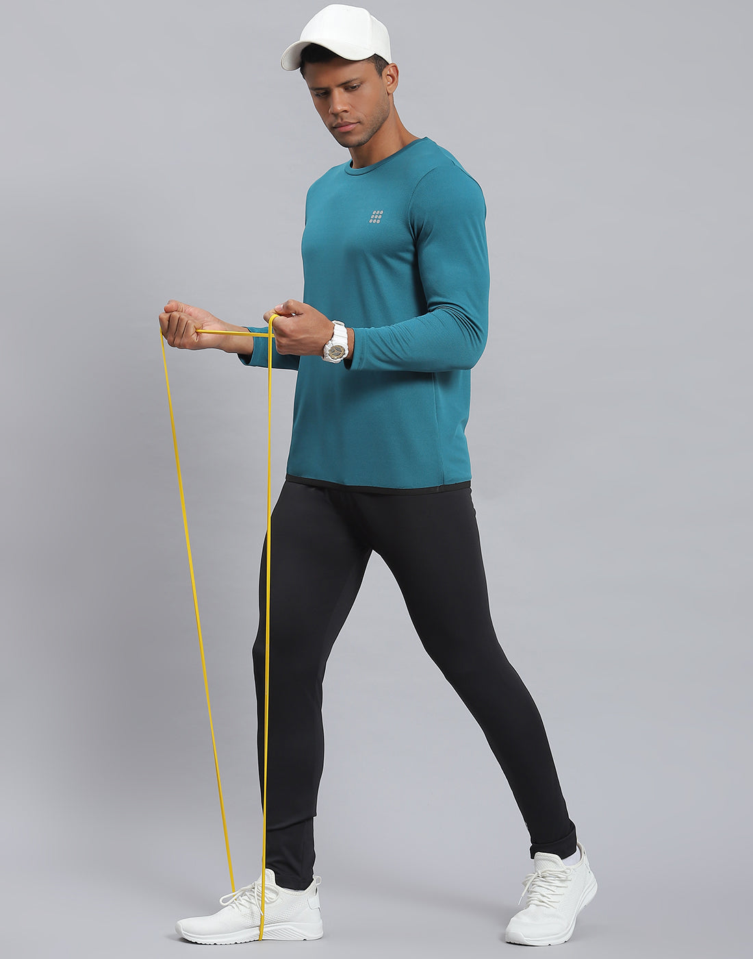 Rock.it Men Black Solid Regular Fit Tights