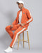 Rock.it Men Rust Solid Stand Collar Full Sleeve Tracksuit