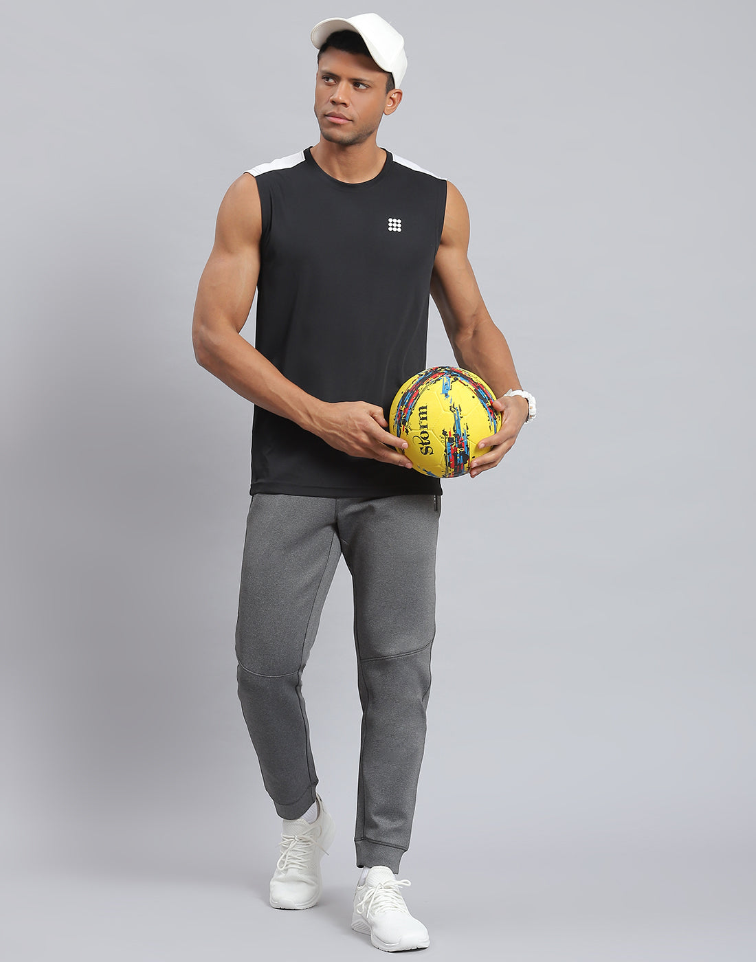 Rock.it Men Grey Solid Regular Fit Winter Lower