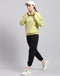 Rock.it Women Green Solid Round Neck Full Sleeve Sweatshirt