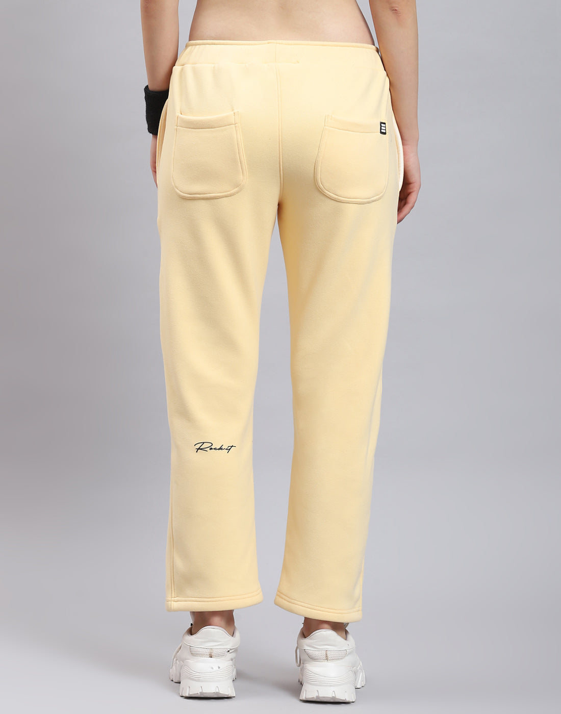 Rock.it Women Beige Solid Regular Fit Winter Lower