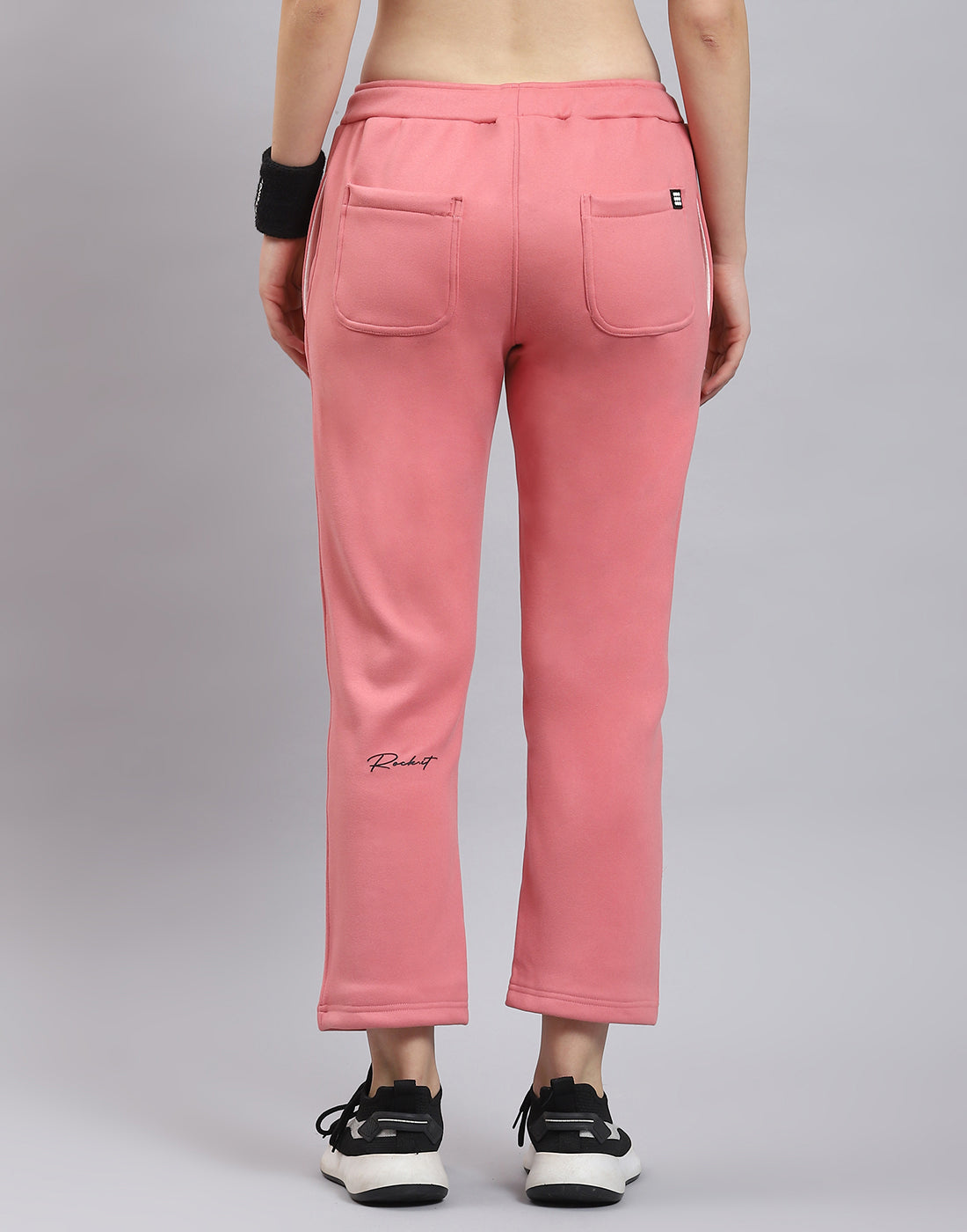 Rock.it Women Pink Solid Regular Fit Winter Lower