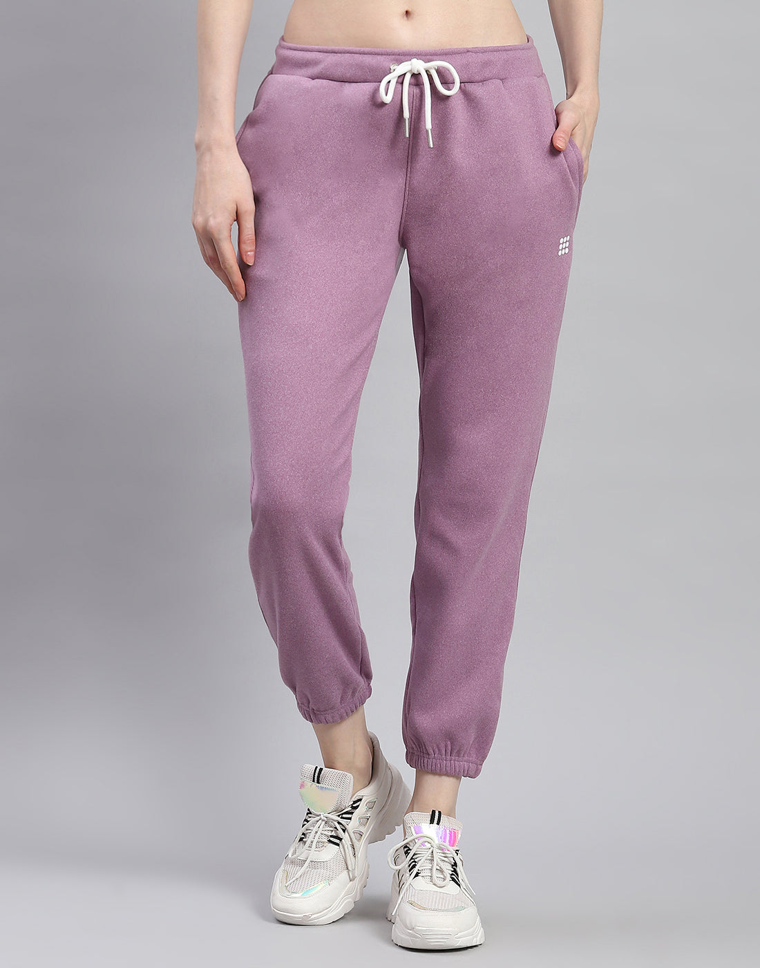 Rock.it Women Purple Solid Regular Fit Winter Lower