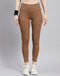 Rock.it Women Camel Brown Solid Regular Fit Legging