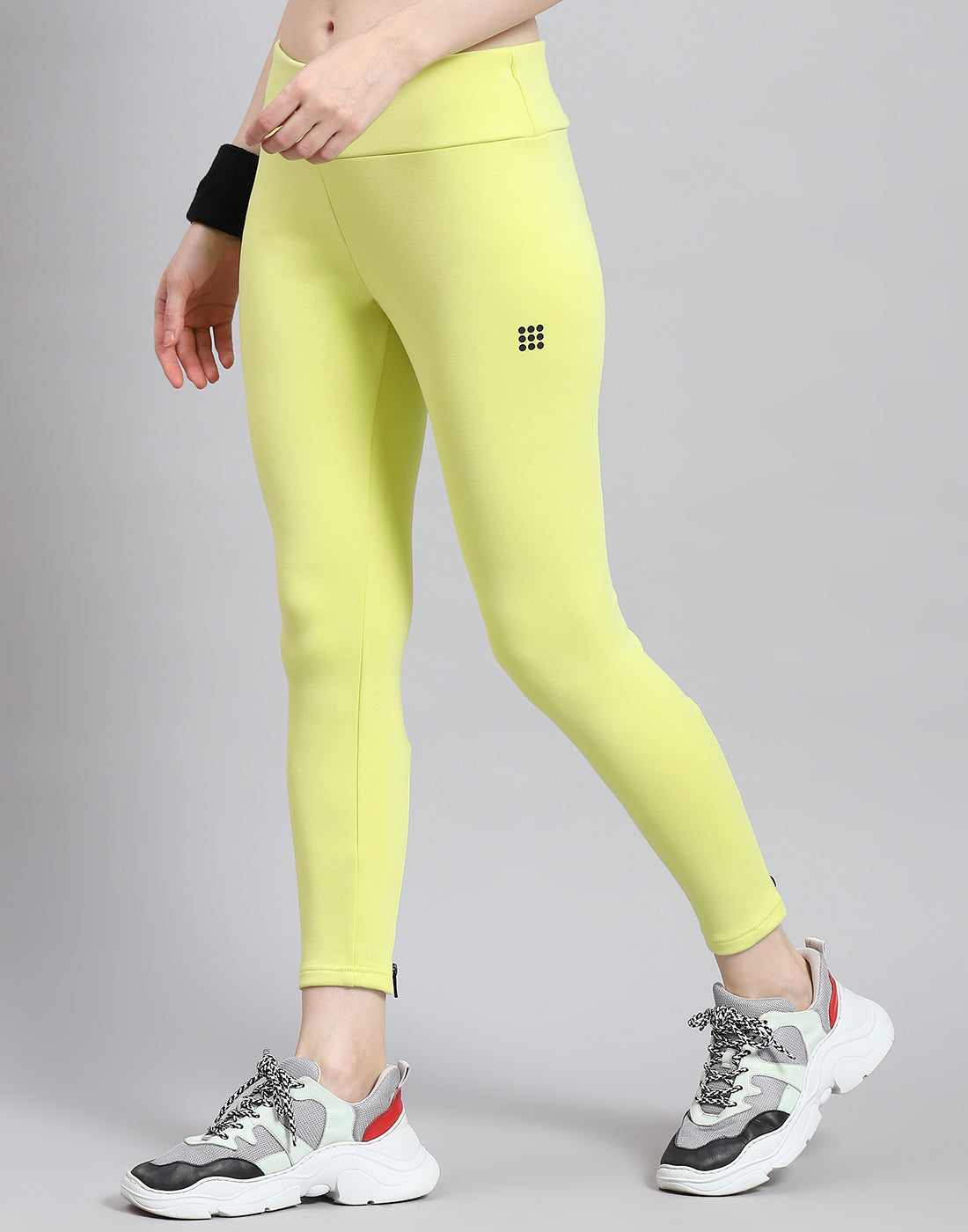Rock.it Women Green Solid Regular Fit Legging
