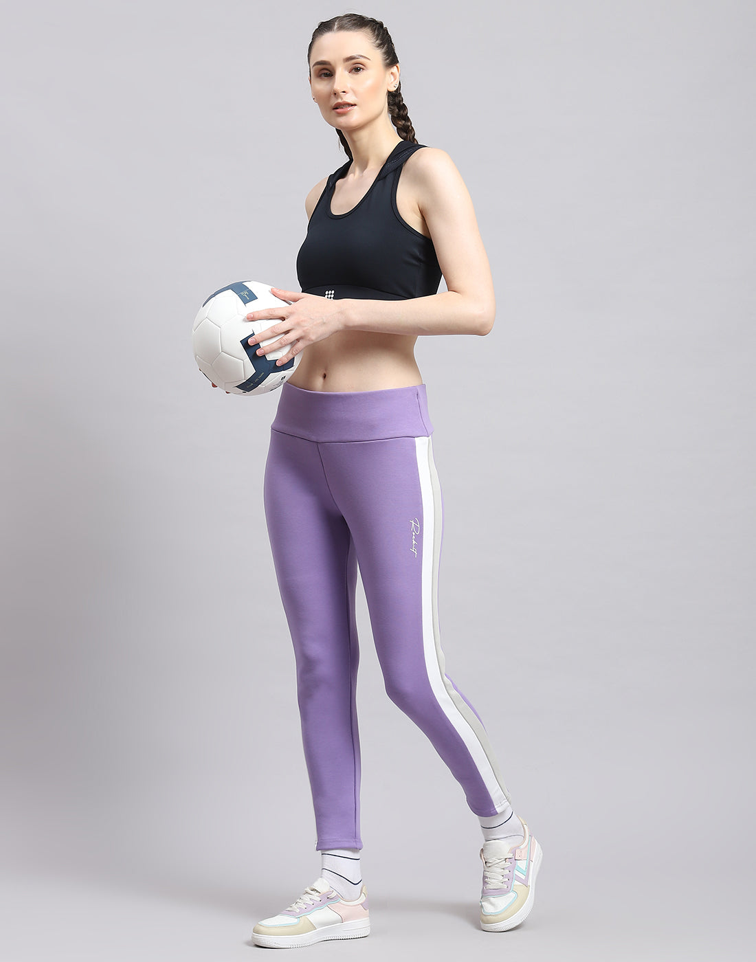 Rock.it Women Purple Solid Regular Fit Legging