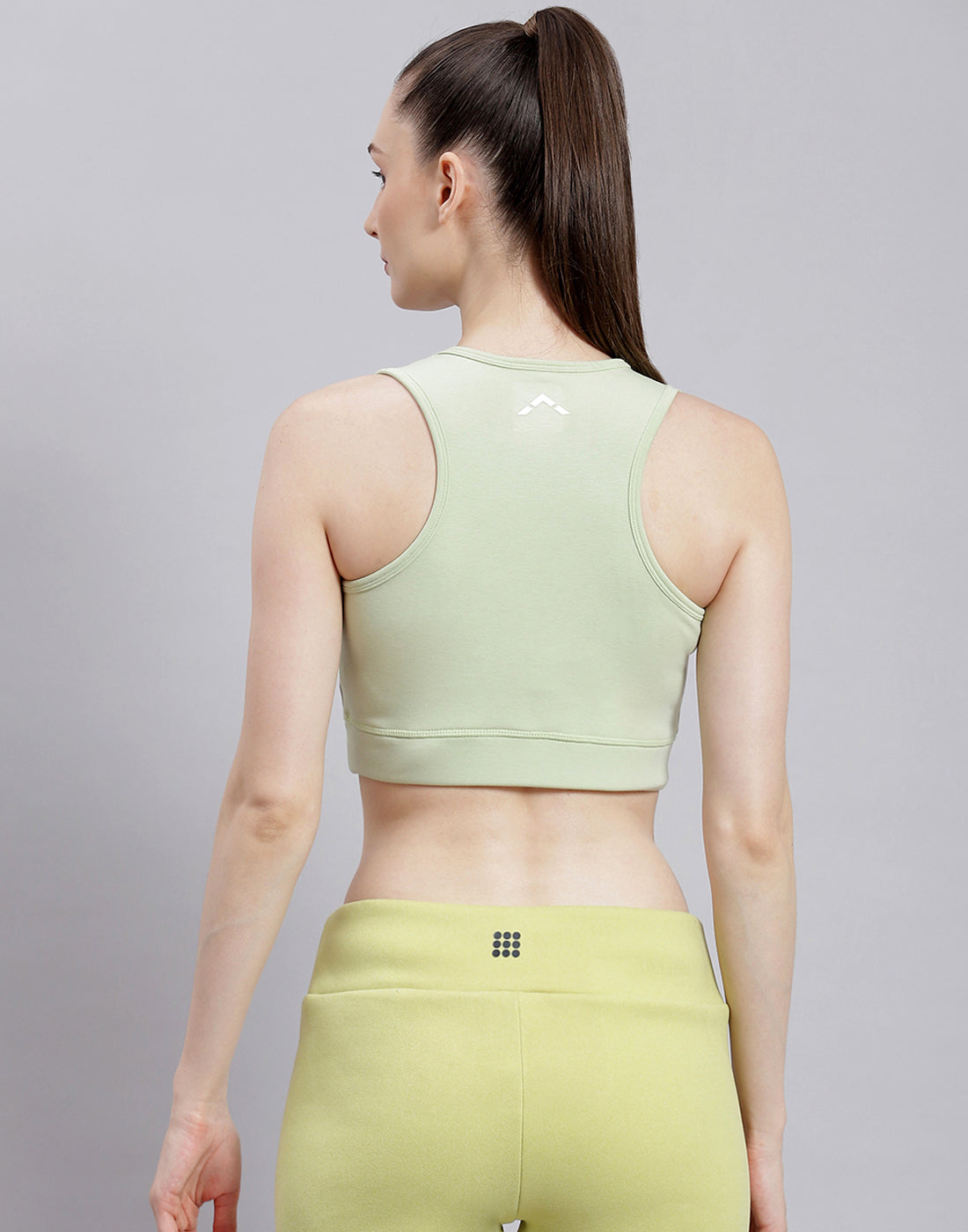 Rock.it Women Green Solid Sports Bra