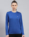 Rock.it Women Blue Solid Round Neck Full Sleeve Top