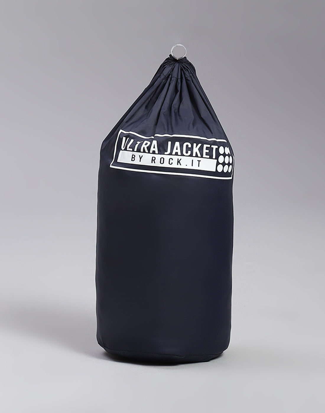 Rock.it Women Navy Blue Solid Stand Collar Full Sleeve Jacket