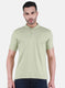 Men Green Solid T-Shirt