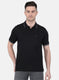 Men Black Solid T-Shirt