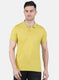 Men Yelllow Solid T-Shirt