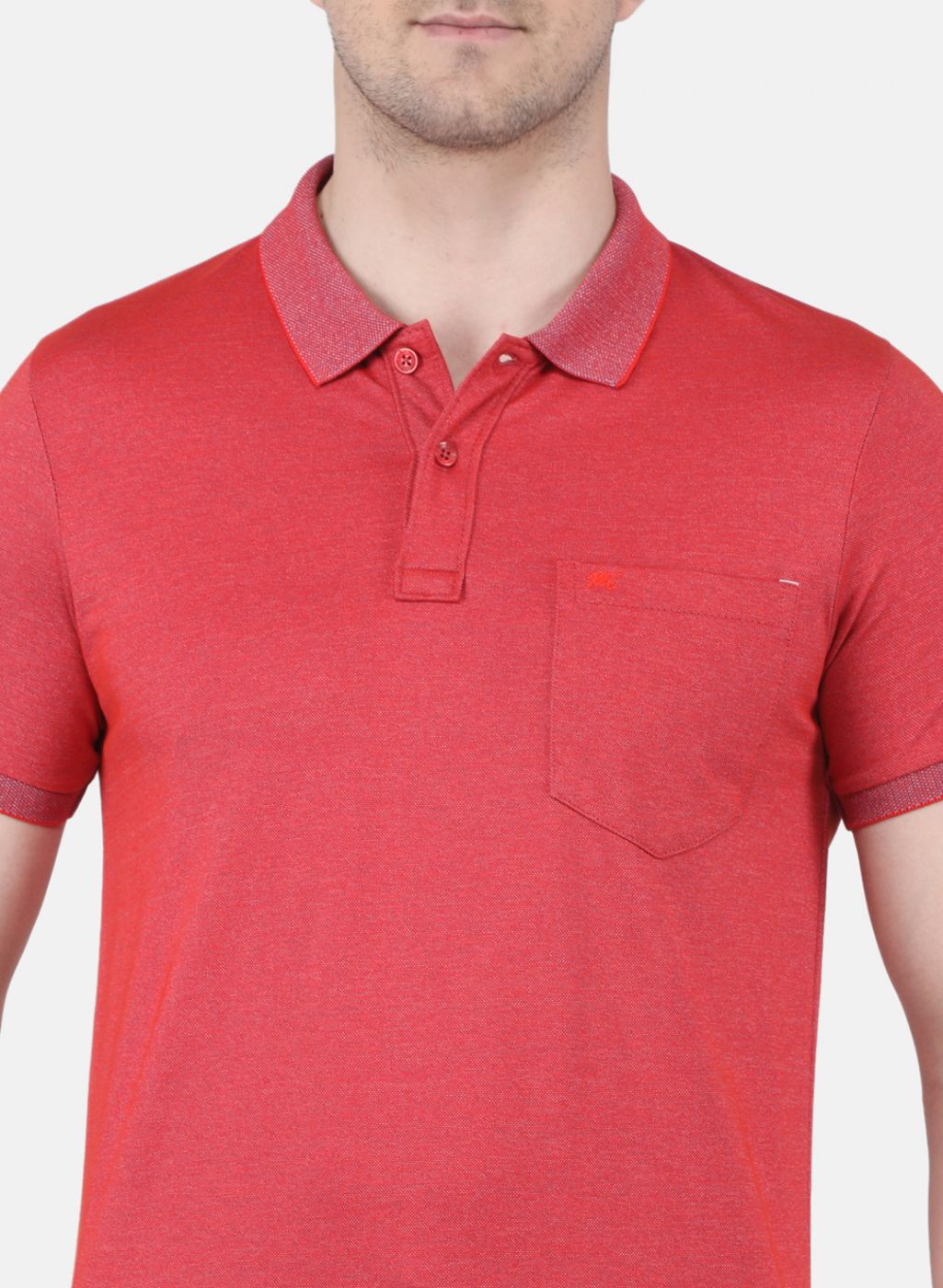 Men Rust Orange Solid T-Shirt