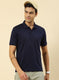 Men NAvy Blue Plain T-Shirt
