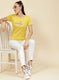 Women Yellow Printed Top