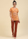 Women Brown Printed Lower Set