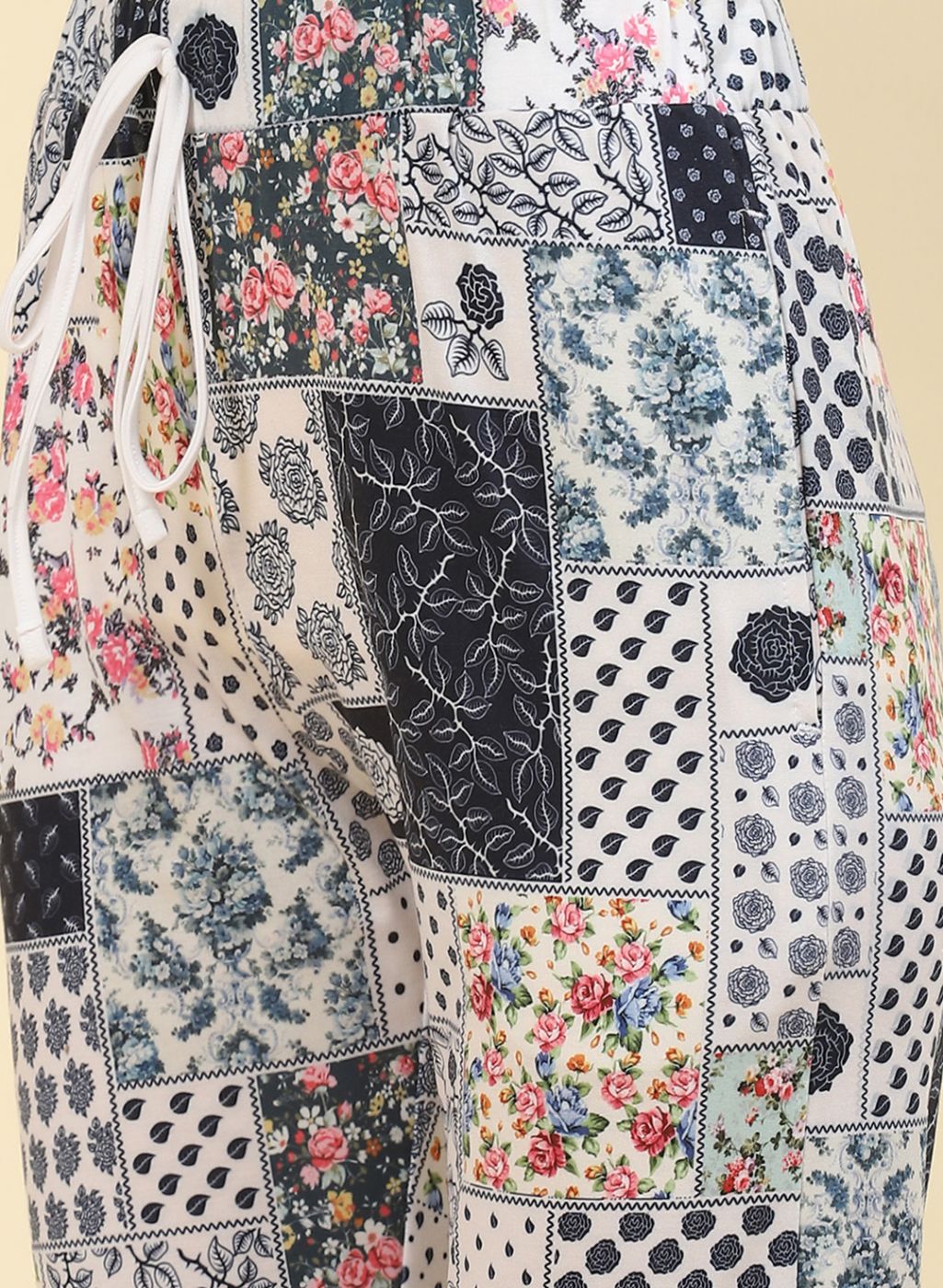 Women Yellow Printed Lower Set