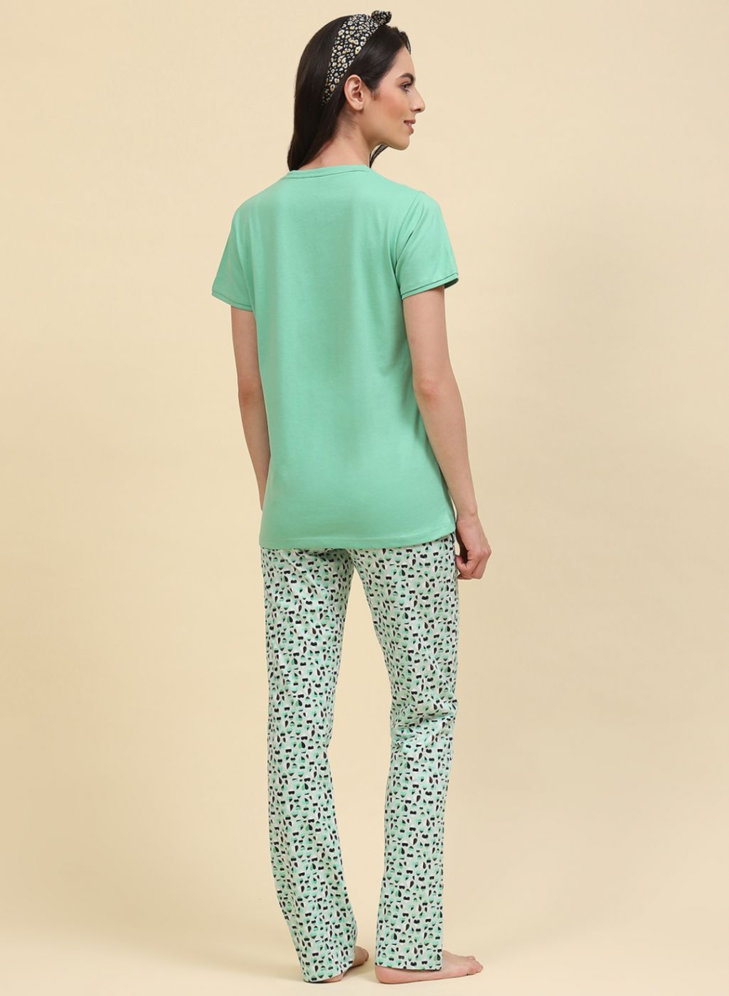 Women Green & Blue Printed Combo Set