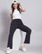 Women Navy Blue Printed Regular Fit Lower