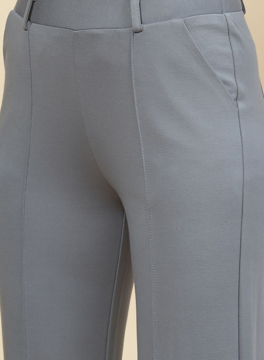Women Blue Solid Jegging