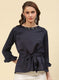 Women NAvy Blue Plain Top