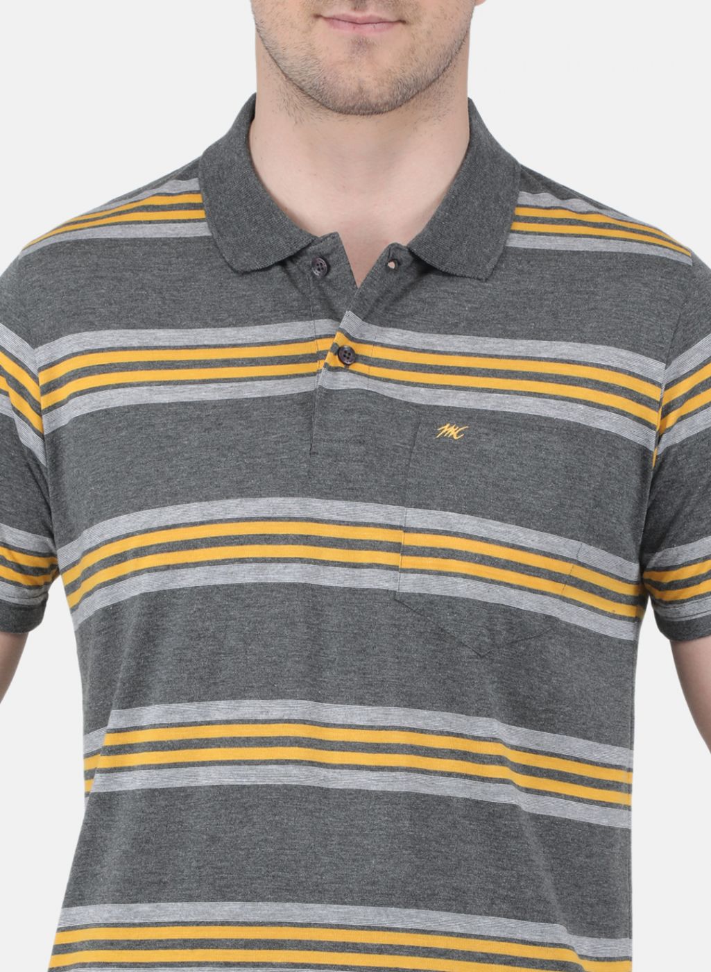 Men Grey Printed T-Shirt