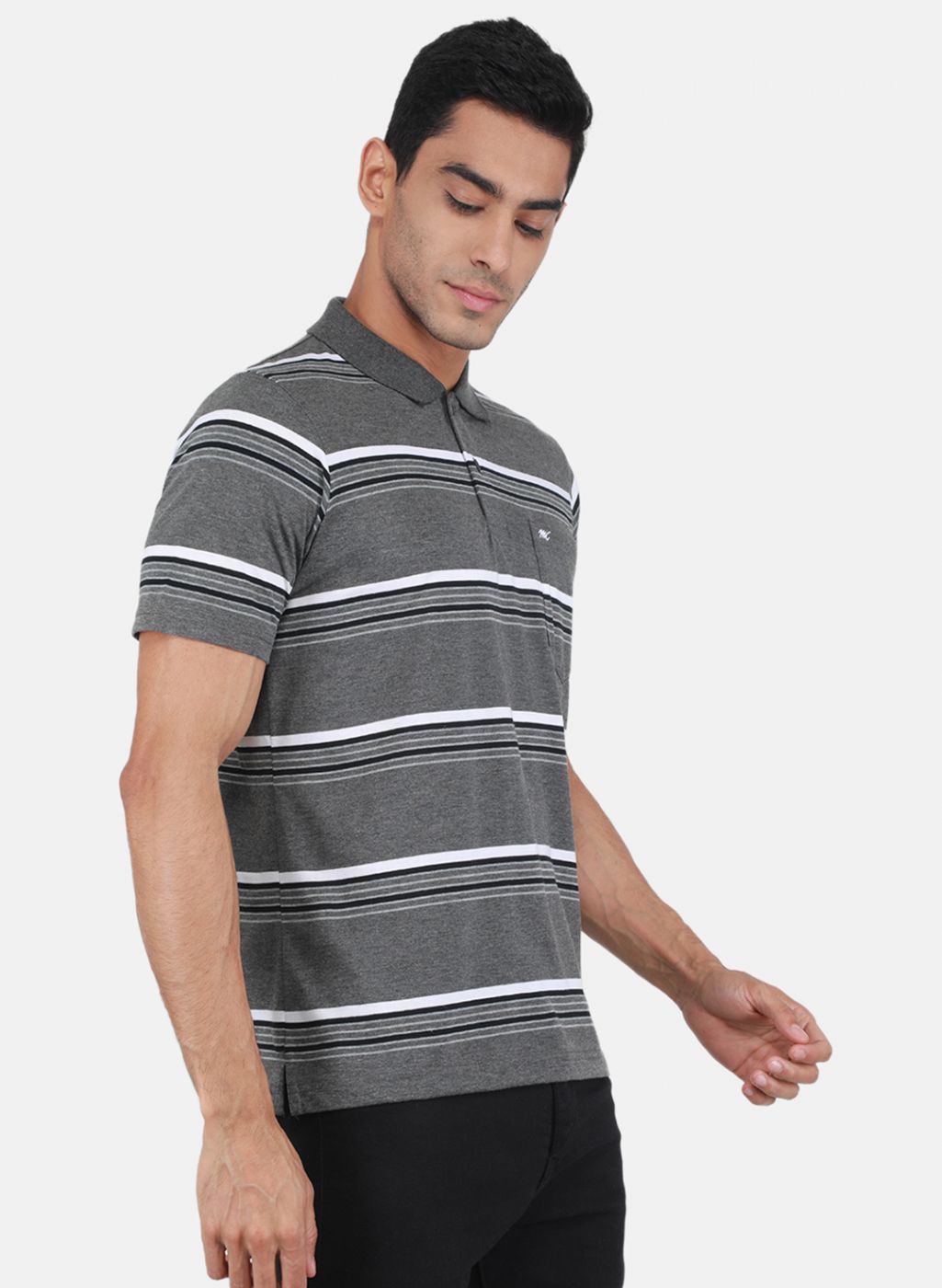 Men Grey Printed T-Shirt