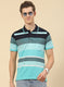 Men Blue Stripe T-Shirt