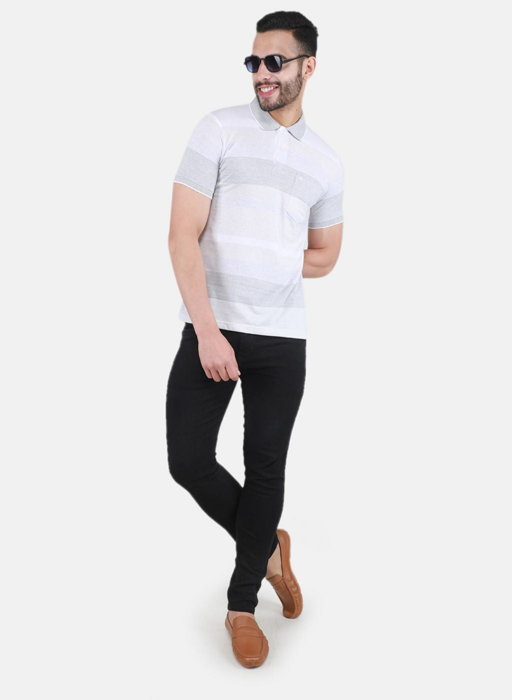 Men Grey Printed T-Shirt