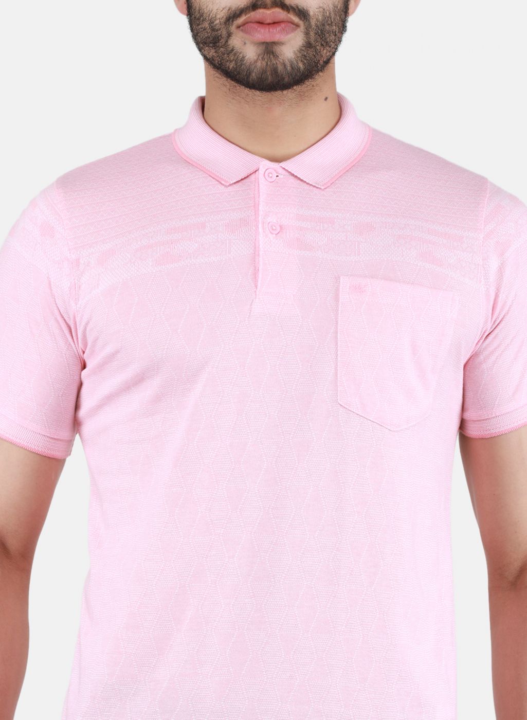 Men Pink Printed T-Shirt