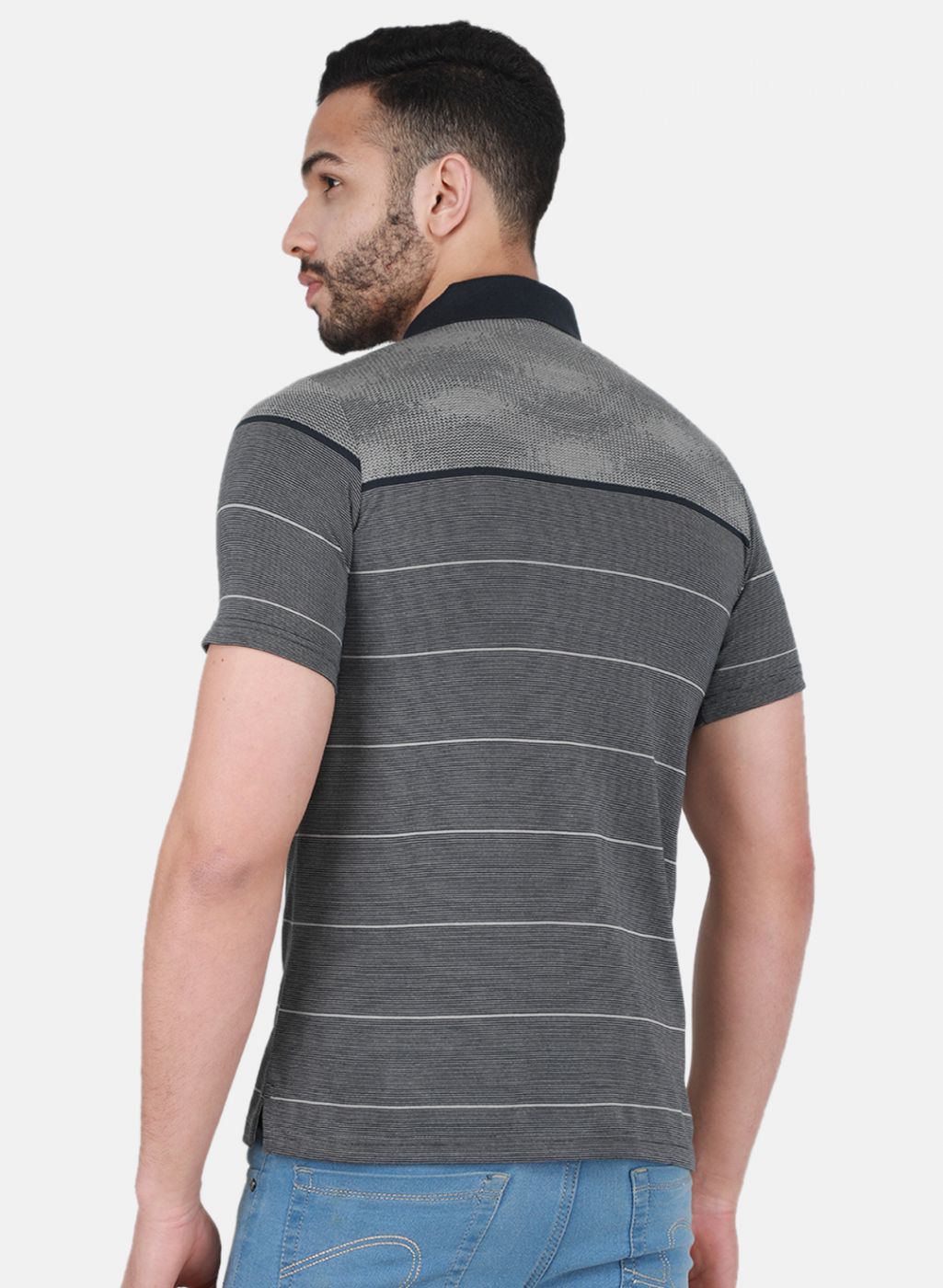 Men Dark Grey Printed T-Shirt